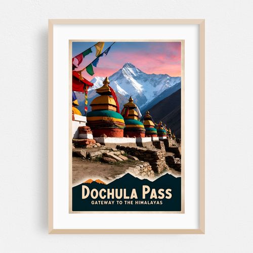 Dochula Pass Poster: Gateway to the Himalayas