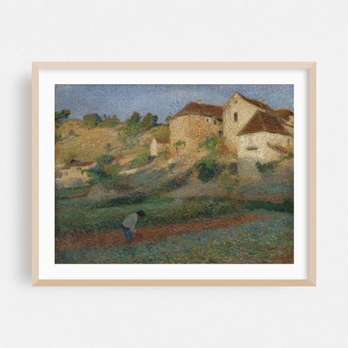 Binage dans un jardin à Labastide-du-Vert (circa 1895)