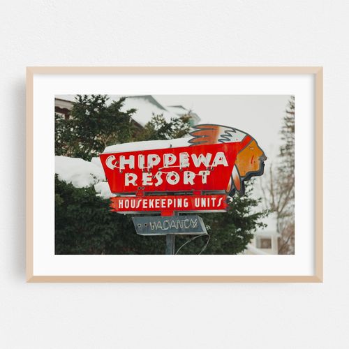 Chippewa Resort Sign 05