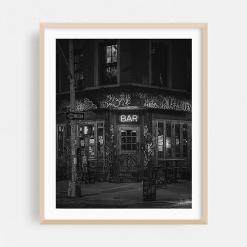 Bar, East Village B&W