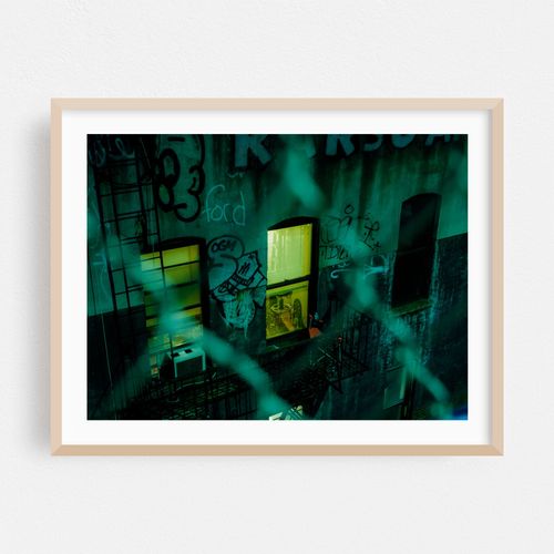 Colorful Windows at Night 02