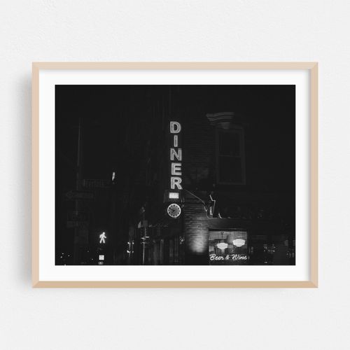 Remedy Diner Neon B&W