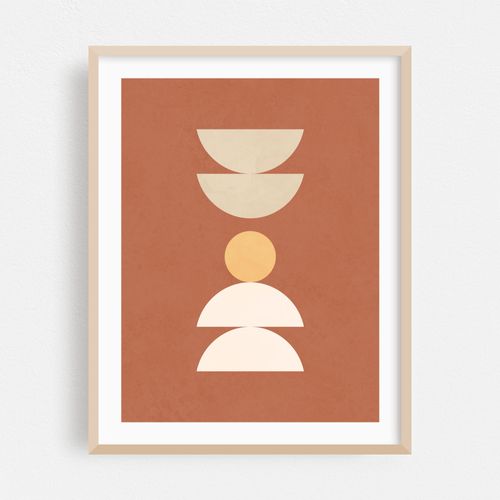 Boho Colors - Minimalist Geometric Shapes