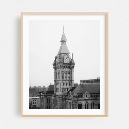 Old County Hall, Buffalo B&W