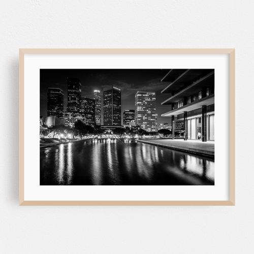 The LA Skyline B&W