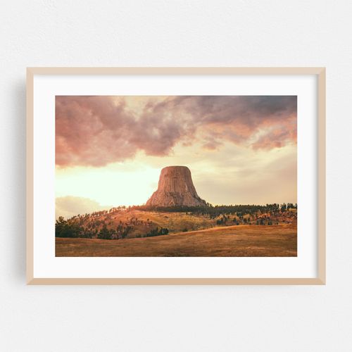 Devils Tower at Sunset