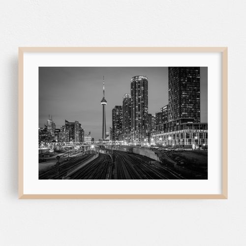 Railway Skyline B&W