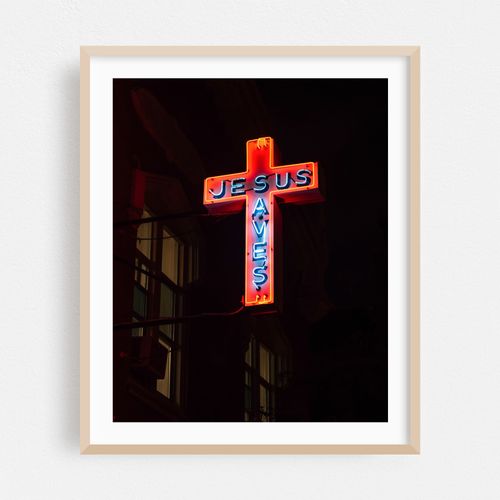 Jesus Saves Neon