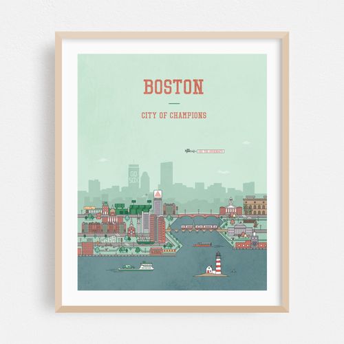 Boston Travel Poster
