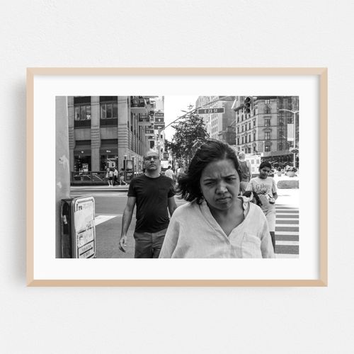City Crosswalk Contemplation