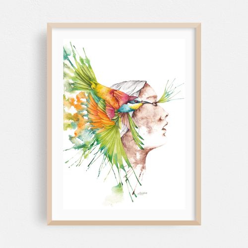 Winged Dreams | Watercolor Art