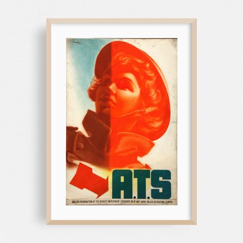ATS (girl’s helmeted head) (between 1939 and 1946)