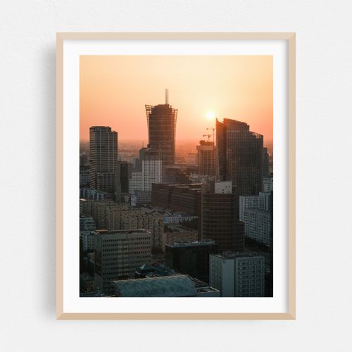 Sunset from Palace of Culture and Science, Warsaw 02