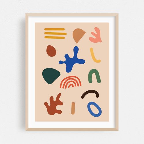 Colorful Abstract Organic Shapes