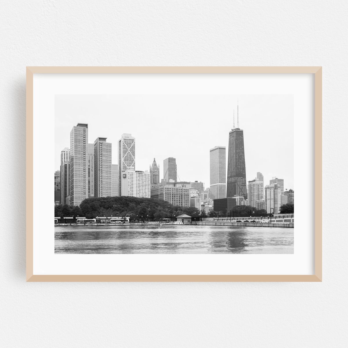 Chicago Skyline From Navy Pier 02 B&W – image 1 of 6