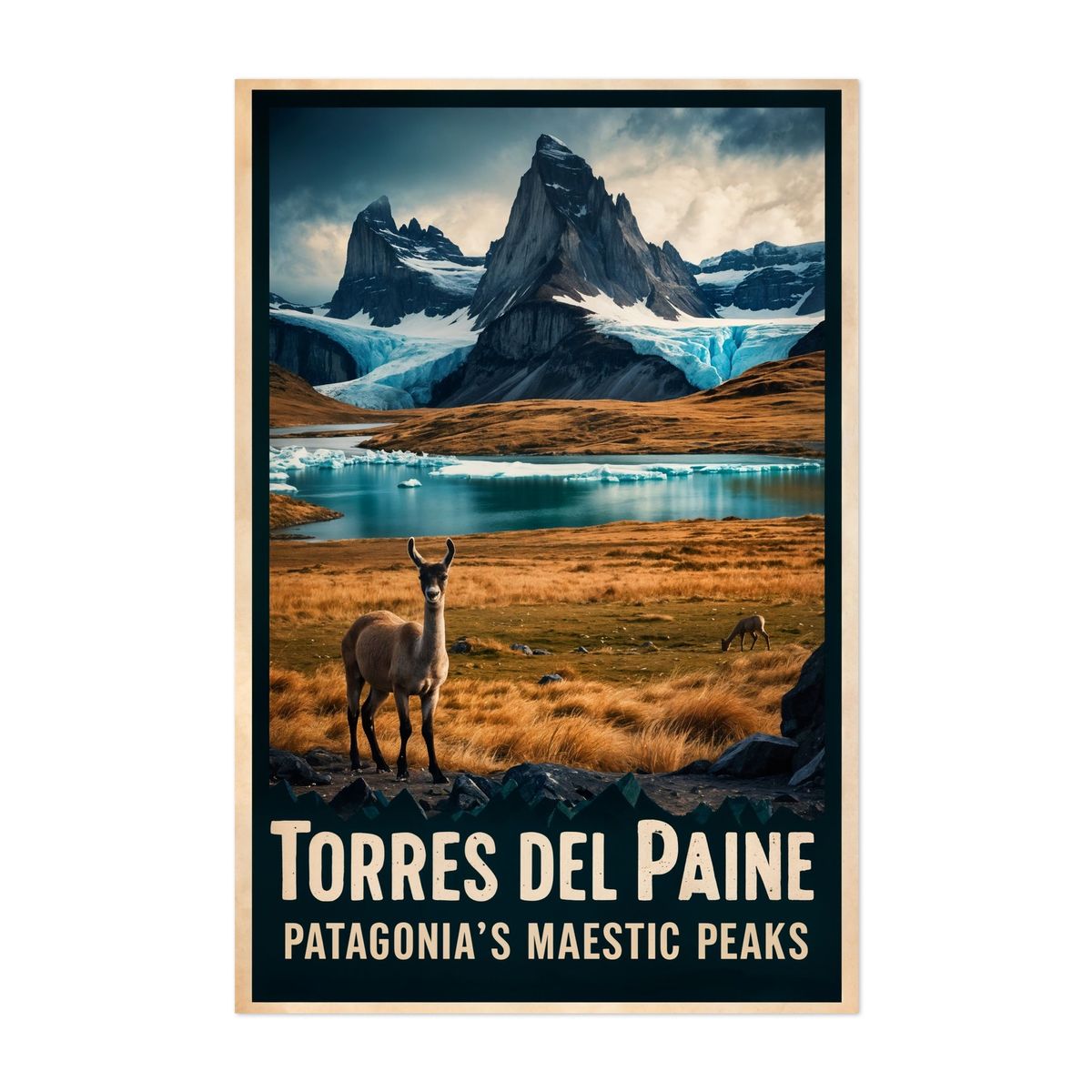 Torres del Paine Poster: Patagonia’s Majestic Peaks – image 1 of 2