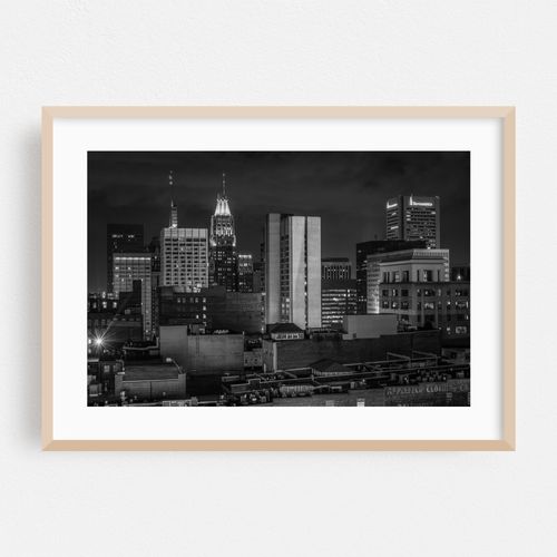 Baltimore Skyline B&W
