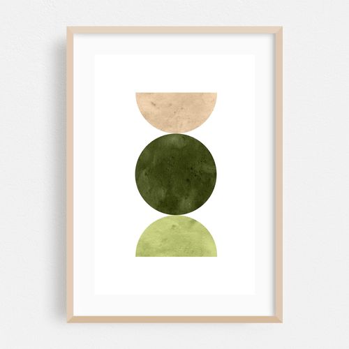 Olive green mid-century modern