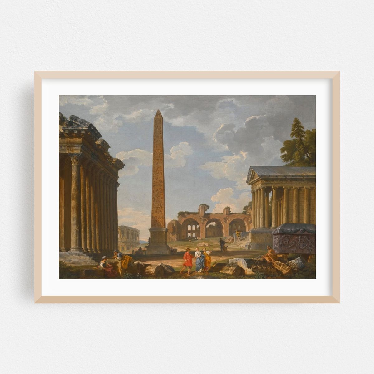 A Capriccio View Of Rome With Ancient Ruins And The Flaminian Obelisk (1736) – image 1 of 6