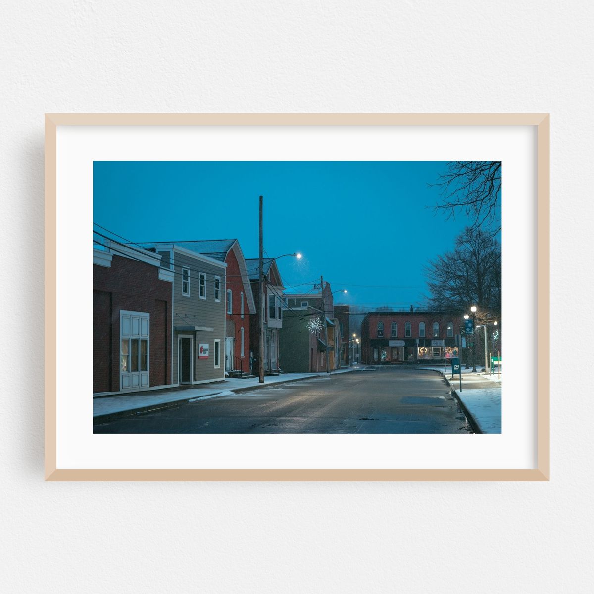 Snowy Night in Springville 02 – image 1 of 6