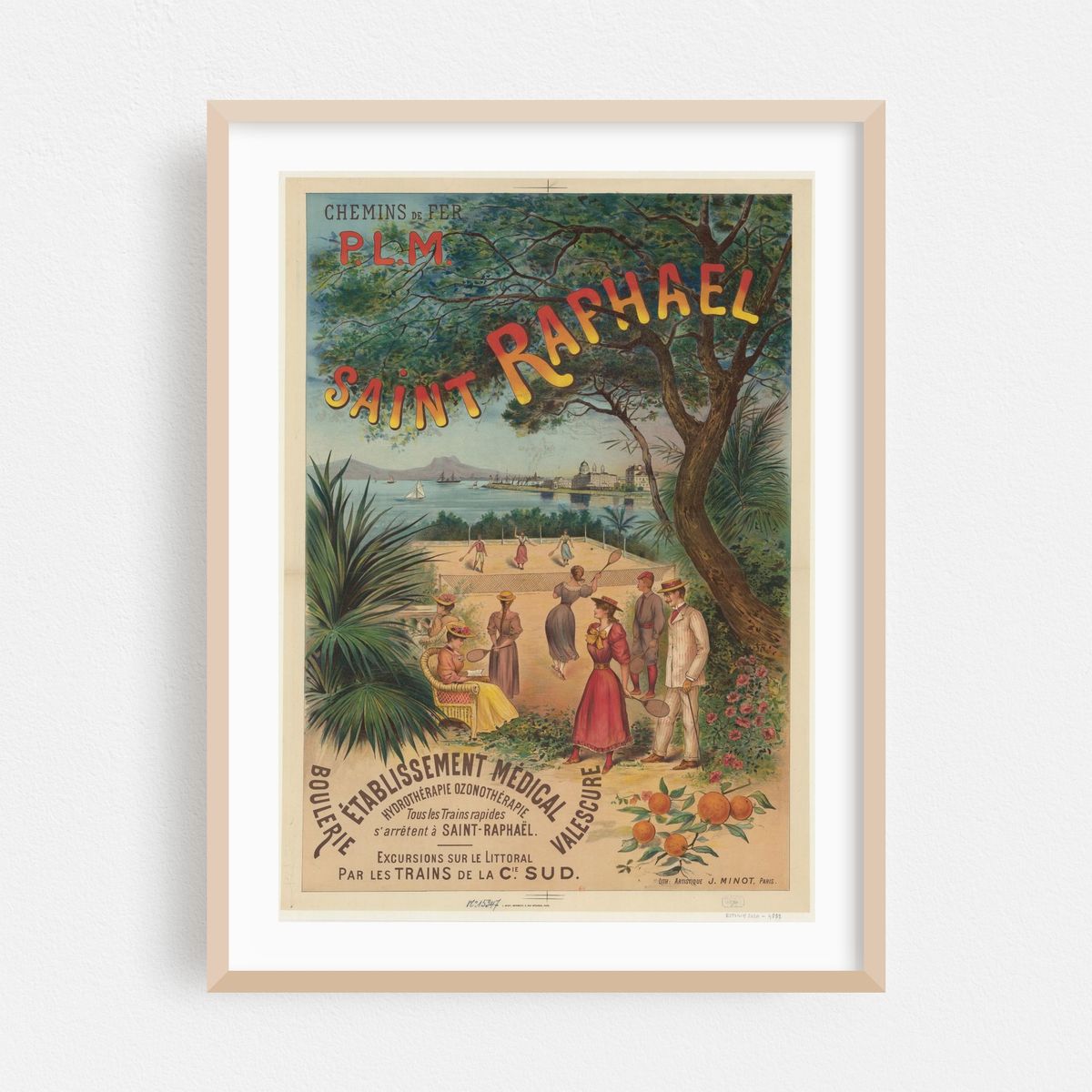 Chemins de fer P.L.M. Paris – Lyon – Méditerranée Saint-Raphaël (1893) – image 1 of 8