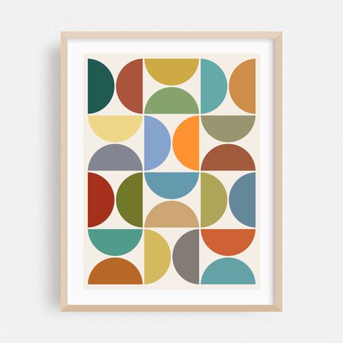 MCM Semicircles Color on Cream
