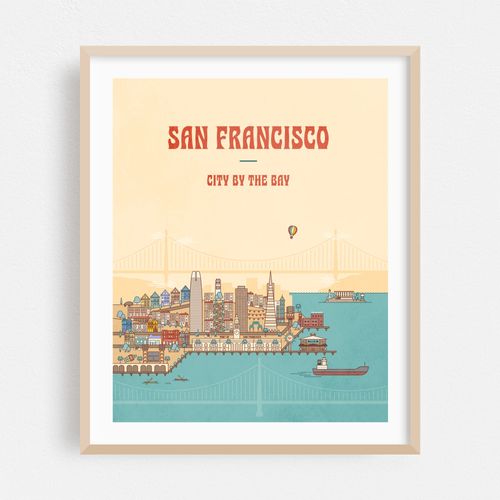 San Francisco Travel Poster