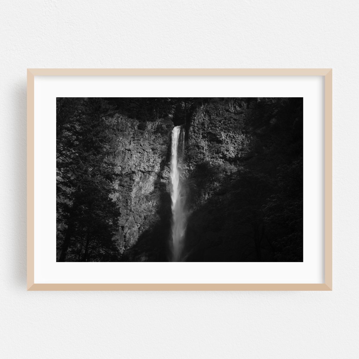 Multnomah Falls 03 B&W – image 1 of 6