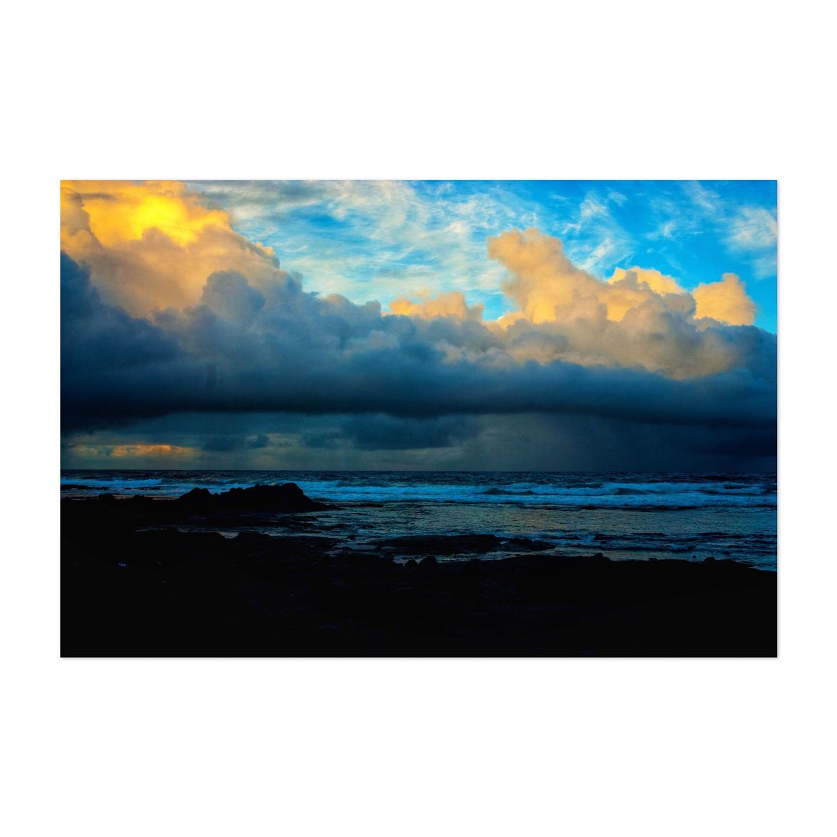 Dramatic Ocean Storm Clouds at Sunset – image 1 of 2