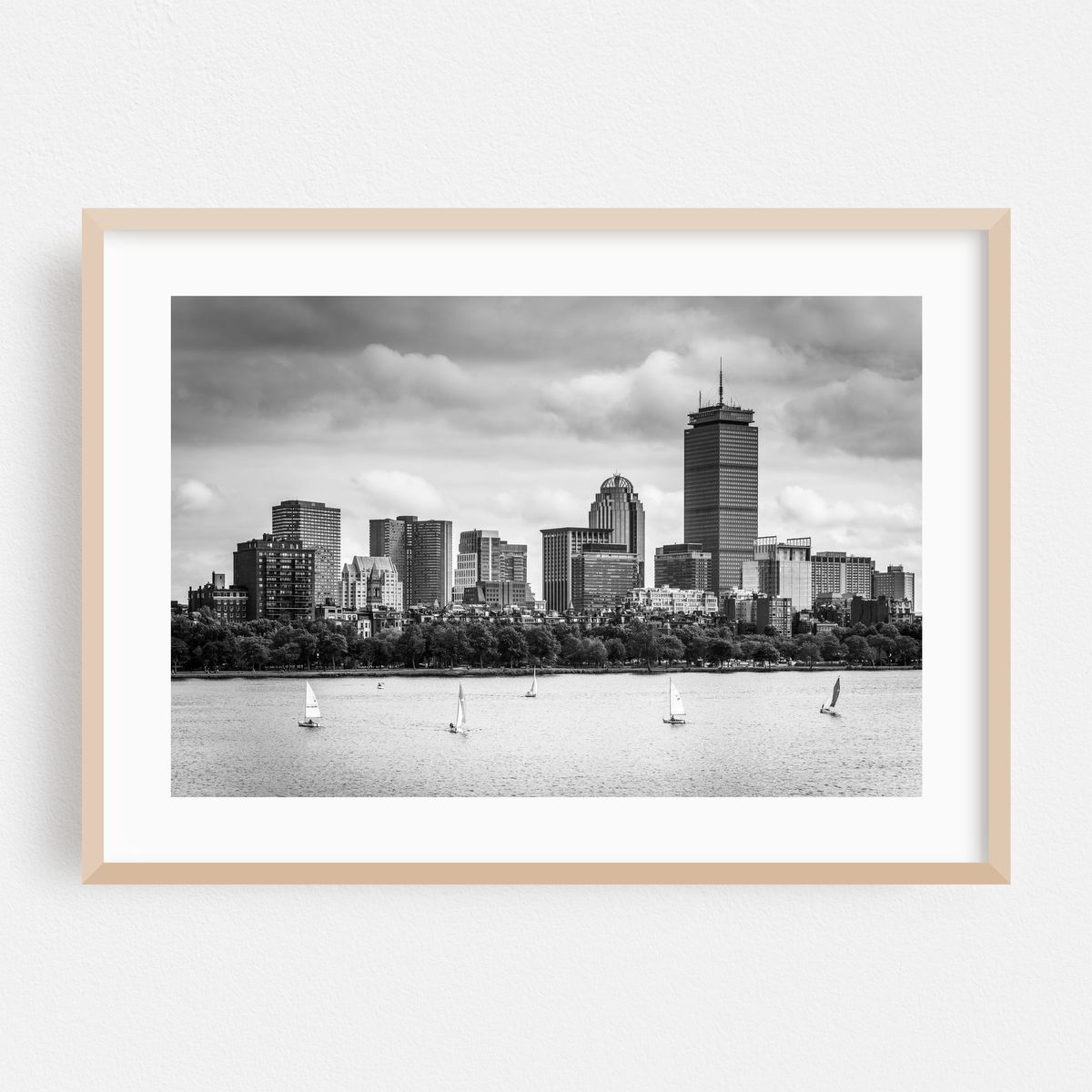 Charles River & The Boston Skyline B&W – image 1 of 6