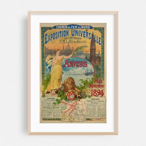 Chemin de fer du Nord. Exposition universelle. Anvers. mai-novembre 1894 (1894)