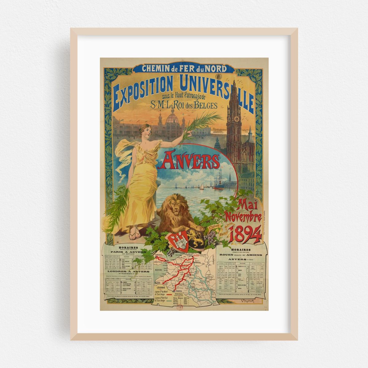 Chemin de fer du Nord. Exposition universelle. Anvers. mai-novembre 1894 (1894) – image 1 of 4