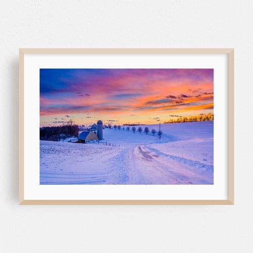 Snow Covered Farm