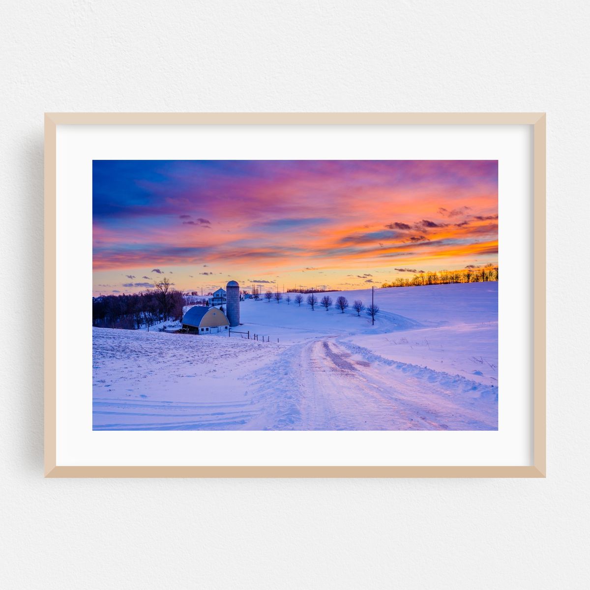 Snow Covered Farm – image 1 of 6