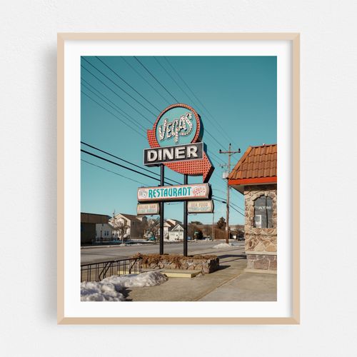 Vegas Diner in Winter Daylight