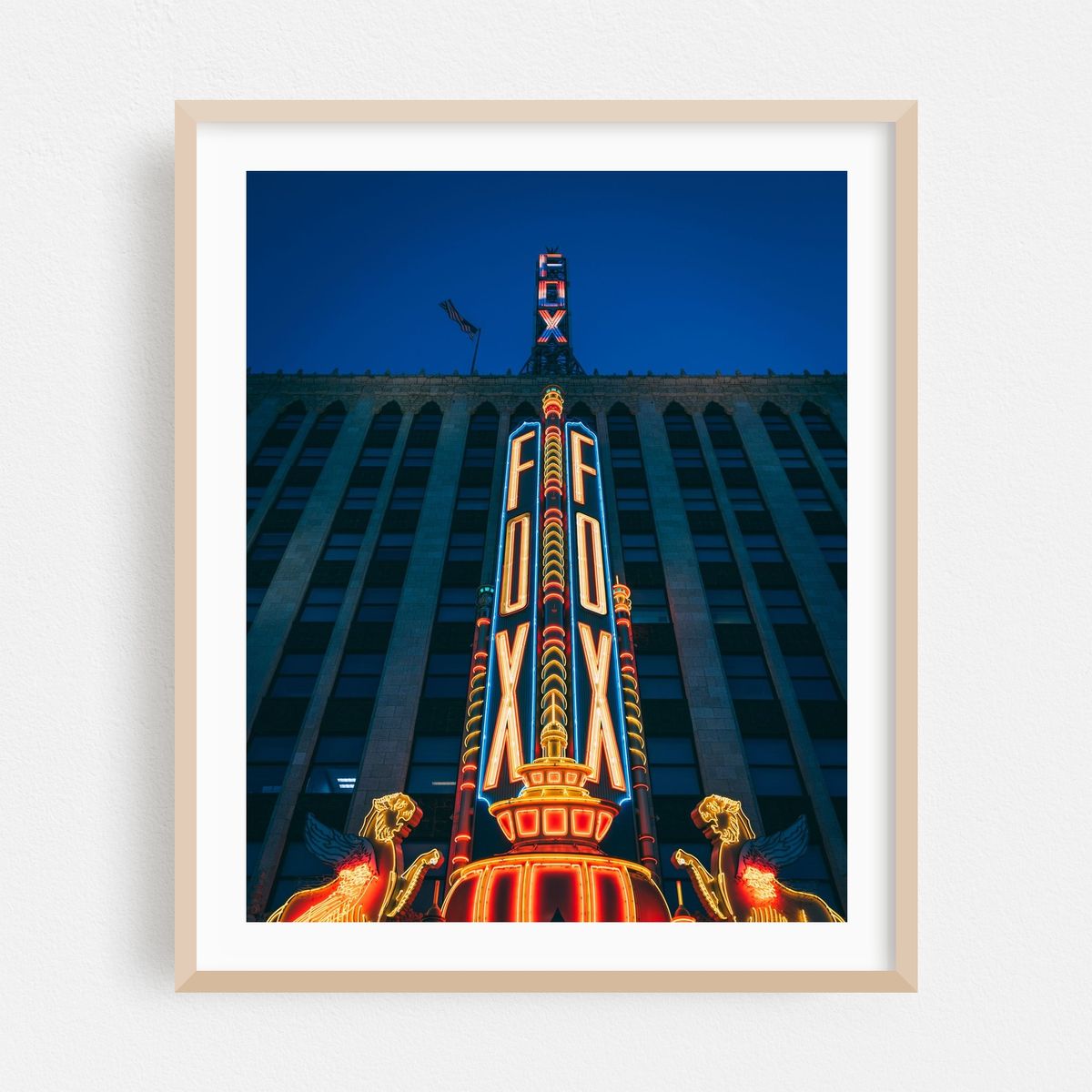 Fox Theater at night, Detroit 01 – image 1 of 12