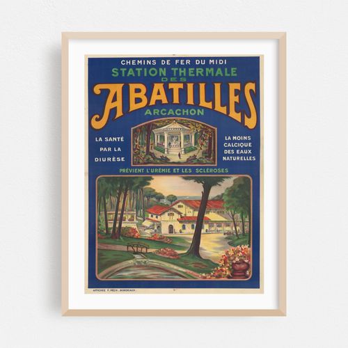Chemins de Fer du Midi. Station thermale des Abatilles, Arcachon (1920)