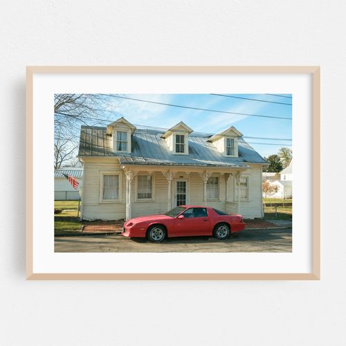 Vintage Red Camaro, Sharpsburg