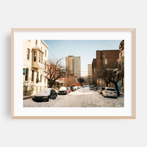 Snowy Street in West Philly