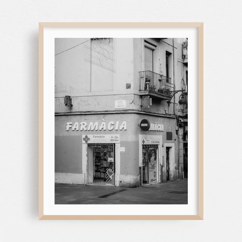 Farmacia, Barcelona B&W