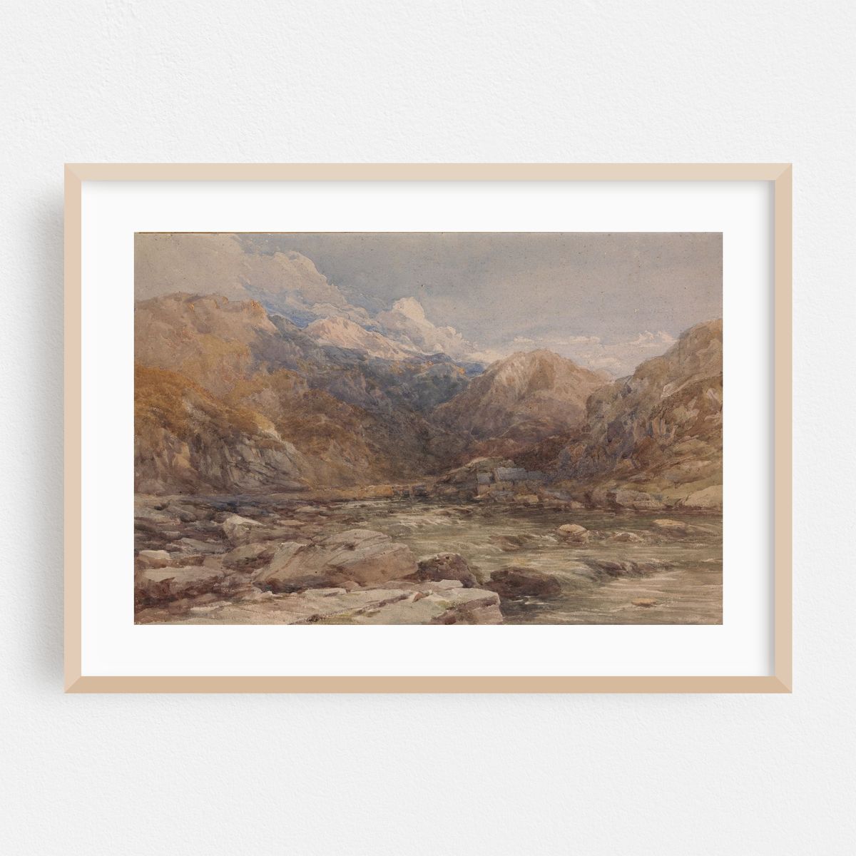 River Landscape in Wales (ca. 1850) – image 1 of 6