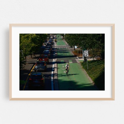 Bicycle Wheels Whispering on Portland's Riverway