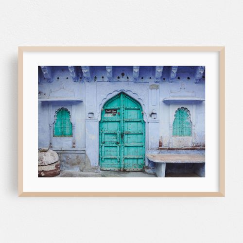 Teal Doors and Windows