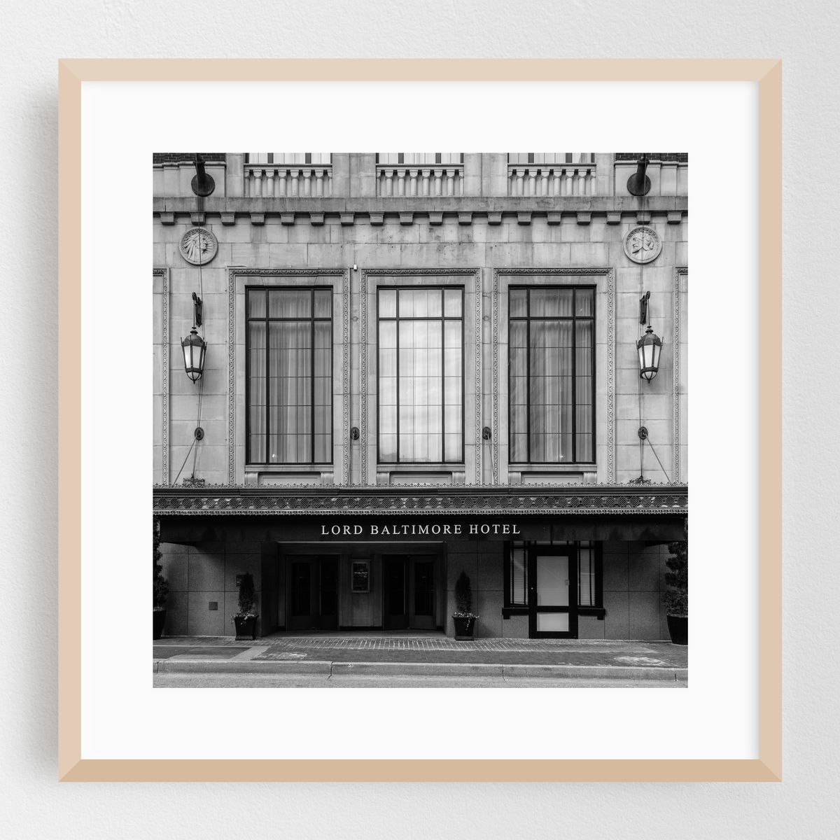 Lord Baltimore Hotel 02 B&W – image 1 of 8