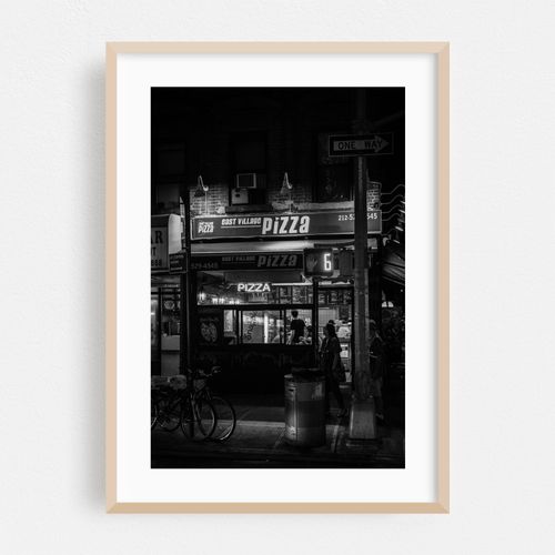 East Village Pizza B&W
