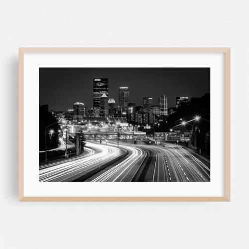 The Pittsburgh Skyline B&W 01