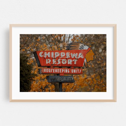 Chippewa Resort Sign 03