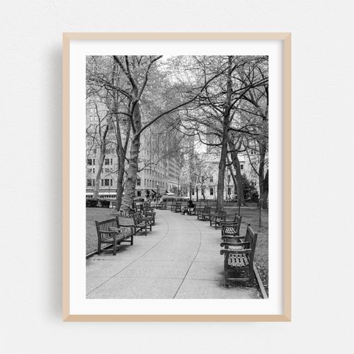 Rittenhouse Square Walkway B&W