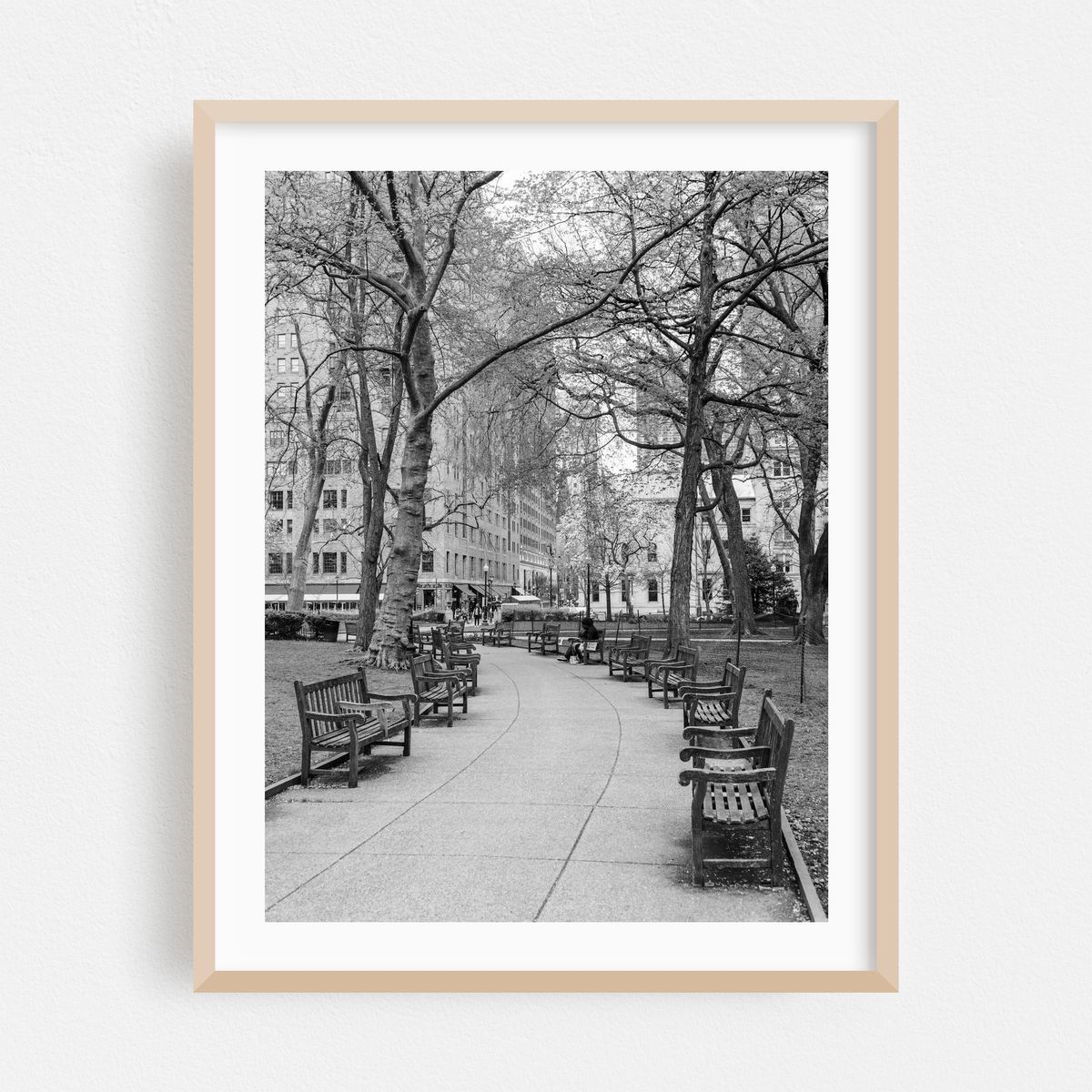 Rittenhouse Square Walkway B&W – image 1 of 12