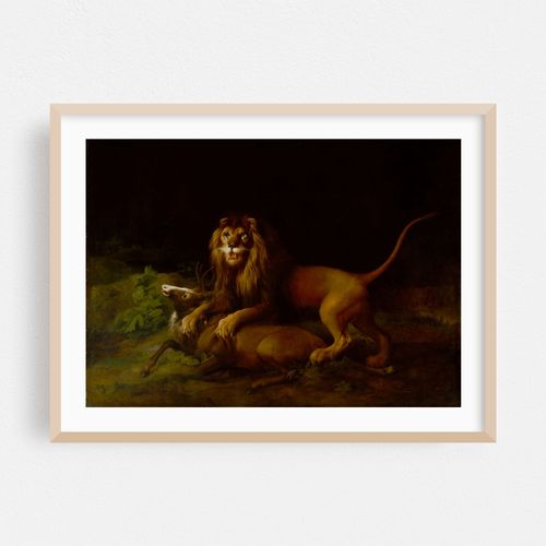 A Lion Attacking a Stag (between 1765 and 1766)